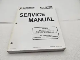 90-856159r1 Mercury Mariner 9.9 15 Bigfoot 4-stroke 323cc Service Manual Pub Ft98