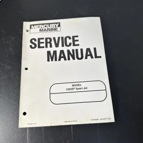 90-858804 Mercury Service Manual 120xr2 Sport Jet