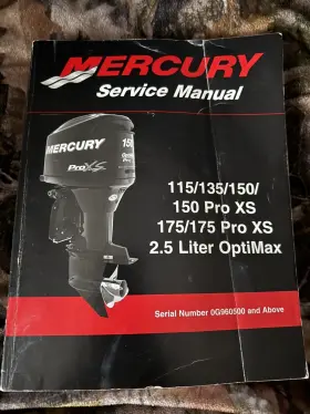 90-859494r02 Mercury Service Manual 115/135/150/175/175 Pro Xs 2.5l Optimax Euc