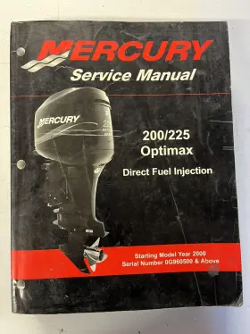 90-859769r03 Mercury Service Manual 200/225 Optimax Direct Fuel Injection Bn18