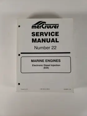 90-860074 Mercruiser Service Manual Number 22 Marine Engines Edi P/n