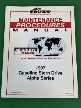90-860170970 1997 Mercury Mercruiser Maintenance Procedures Manual Gas Stern Drive Alpha