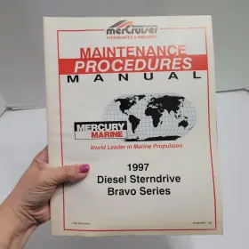 90-860176970 Operating Maintenance Procedures Manual Mercruiser 1997 Diesel Sterndrive Bravo