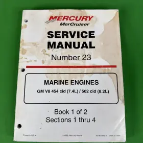 90-861326-1 Mercruiser Service Manual #23 Gm V8 454 7.4l 502 Cid 8.2l Book 2 Of