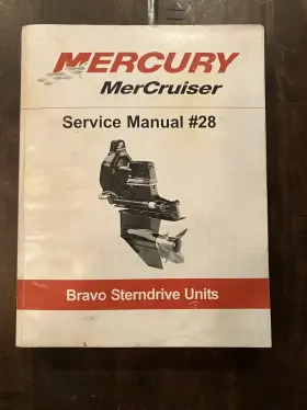 90-863160-1 2003 Mercury Mercruiser Service Manual #28 Bravo Sterndrive Units #