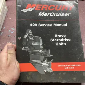 90-863160 Mercury Mercruiser #28 Service Manual Bravo Sterndrive Units
