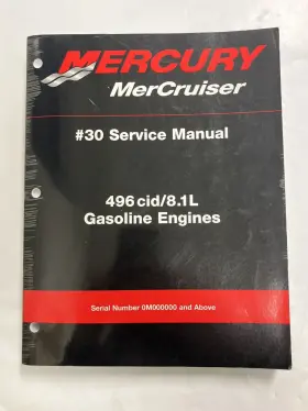 90-863161 Mercury Mercruiser Service Manual #30 496 Cid 8.l Liter Gasoline Engines