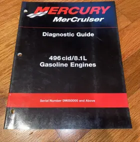 90-863757 Mercury Marine / Mercruiser Diagnostic Guide 496 Cid 8.1l Mag