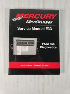 90-863757002 2007 Mercury Mercruise Service Manual #33 Pcm 555 Diagnostics P/n
