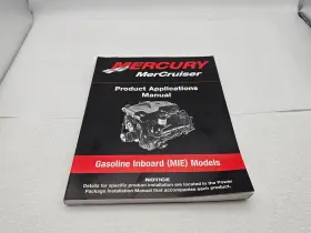 90-863758000 2001 Mercury Mercruiser Product Applications Manual Gas Inboard Mie Models -read
