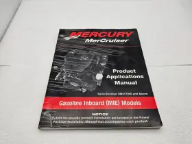 90-863758020 2002 Mercury Mercruiser Product Applications Manual Gas Inboard Mie Models -read