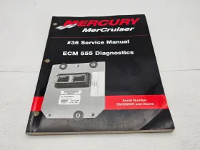 90-864573 Mercury Mercruiser Service Manual #36 Ecm 555 Diagnostics Published 2002 - Read