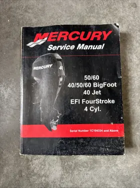 90-866917 Mercury 50/60 40/50/60 Bigfoot 40 Jet Efi Fourstroke Service Manual