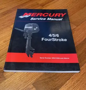 90-879276001 Mercury Outboard Service Manual 4 / 5 6 Fourstroke P/n