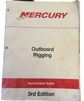 90-881033r2 2001 Mercury Service Manual Outboard Rigging Technicians Guide #