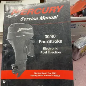 90-883064r01 Mercury Service Manual 30/40 Four Stroke Electronic Fuel Injection