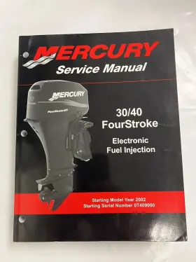 90-883064r02 Mercury Service Manual 30/40 Fourstroke Electronic Fuel Inject P/n