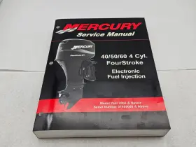 90-883065r01 2004 Mercury Outboard 40 50 60 Fourstroke Efi Service Manual P/n Rd