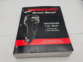90-884294r01 Mercury Service Manual 200 225 250 3.0l Liter Work Electronic Fuel Injection Efi
