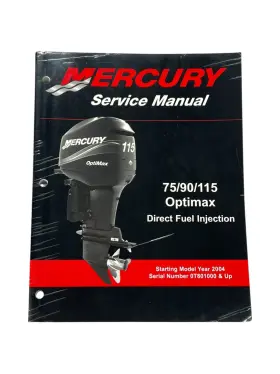 90-889785 Mercury Service Manual 75/90/115 Optimax Dfi Starting Model 2004