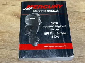 90-899975 2008 Mercury 50/60 40/50/60 Bigfoot 40 Jet Efi Fourstroke Service Manual - Used
