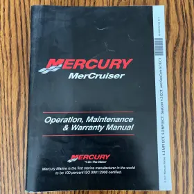 90-8m0058192 Mercury Mercruiser Owners Manual 2011 Seacore 4.3 Ect 5.0 Mpi