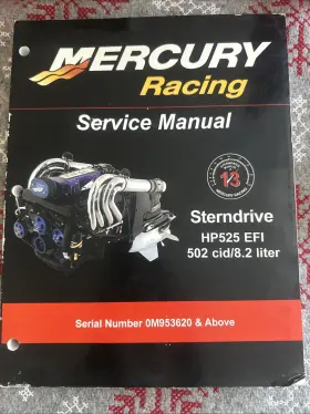 90-8m8000085 Mercury Racing Sterndrive Hp525 Efi Service Manual 2006