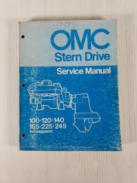 980249 1973 Omc Stern Drive Service Manual 100 120 140 165 225 Horsepower P/n