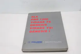 9917164 2001 Polaris Slx Pro 1200 Genesis I Shop Repair Service Manual Oem
