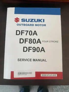 99500-87l00-01e Suzuki Df70a Df80a Df90a Outboard Engine 2017 Ed. Repair Workshop Service Manual
