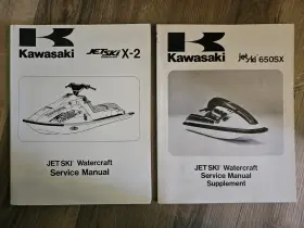 99924-1069-10 Kawasaki Jet Ski Service Manual Set 1986-1995 X2 Jf650-a And 1991 650sx Js650-b1