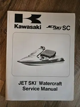 99924-1149-01 Kawasaki Jet Ski Service Manual 650 Sc Jl650-a Models P/n Euc