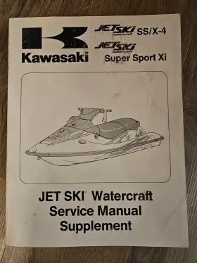 99924-1177-53 Kawasaki Jet Ski Service Manual Supplement 750 Ss/super Sport Xi Jh750 Models