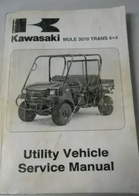 99924-1350-01 2005 Kawasaki Mule 3010 Trans 4x4 Service Shop Repair Manual