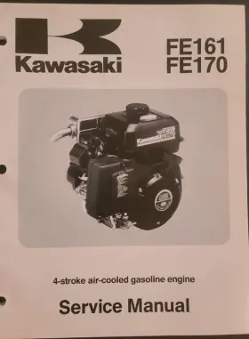 99924-2025-01 Kawasaki Fe161 Fe170 4-stroke Gas Engine Oem Service Manual Set W Supplement
