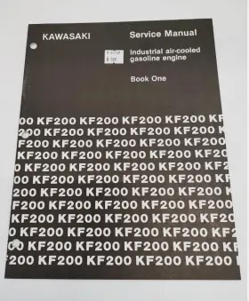 99969-0487 Kawasaki Kf200 Industrial Air Cooled Gas Engine Service Manual Book 1