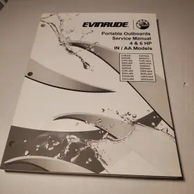 5008849 Brp Evinrude Portable Outboard Service Manual 4-6 Hp 2012 In/aa Models