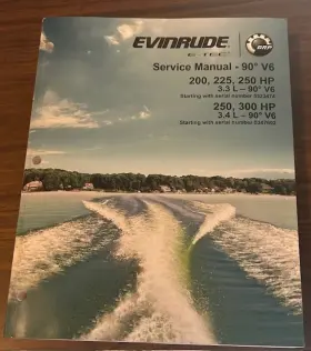 5009011 Brp Evinrude Service Repair Manual E-tec 90 Degree V6 200-300 Hp 2013
