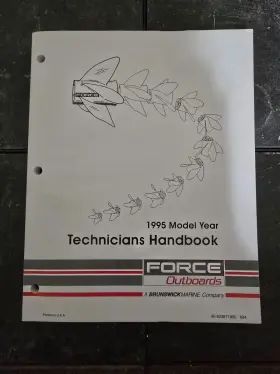 90-823871950 Brunswick 823871950 2 694 Mercury Force Outboard Technicians Handbook Manual 1995