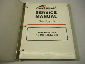 90-12934 Brunswick 585 2 Mercruiser Service Repair Manual #6 Stern Drive Units R Mr Alpha 1