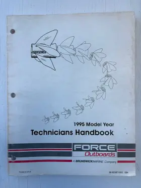 90-823871950 Brunswick 694 Mercury Force Outboard Technicians Handbook Manual 1995 Bn38