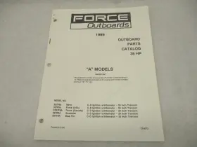 Ob4273 Brunswick 2 Outboard Parts Catalog For Force 35 Hp A Models 1989 Mirro Grumman