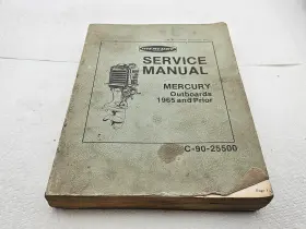 C-90-25500 Mercury Master Service Manual Outboards 1965 And Prior #c-90-25500 Rev 6/71 - Read