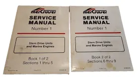 C-90-68648 Mercury Mercruiser 1 And 2 Stern Drive Marine Engines Service Manual 90-68648 Ds