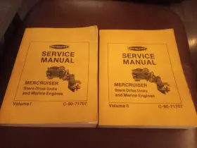 C-90-71707 Mercury Service Manual 1 And 2 Mercruiser Stern Drive Units Marine Eng