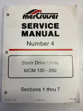 C-90-86137 1980 Mercury Mercruiser Service Manual Binder I-drive Bn55