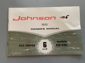 Cd25 Johnson 1968 6hp Owner Operators Book Manual New