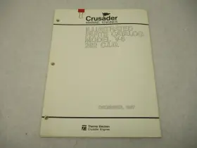 Crusader Tecm518 1987 Marine Engines Illustrated Parts Catalog Model V-6 262 Cid