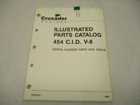 Crusader Tecm547 1990 Marine Engines Illustrated Parts Catalog Model 454 Cid V8