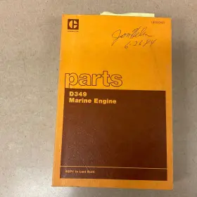 D349 Cat Caterpillar Marine Engine Parts Manual Book Catalog List Sn 62p1-last